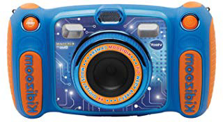 VTech Kidizoom Duo 5.0, Cámara de Fotos Digital para Niños, 5 MP, Pantalla a Color, 2 Objetivos, Azul, Versión Inglesa