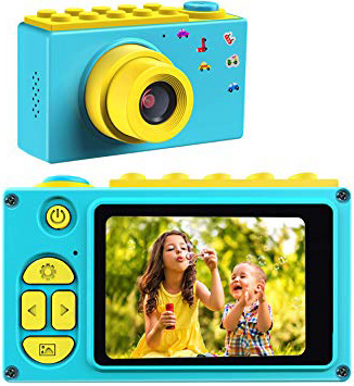 ShinePick Cámara Digital para Niños,Zoom Digital de 4X / 8MP / 2" TFT LCD de la Pantalla Cámara Fotos con Tarjeta de Memoria (Azul)