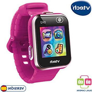 Vtech 80-193847 Kidizoom Smart Watch DX2 - Reloj inteligente para niños con doble cámara, color Frambuesa