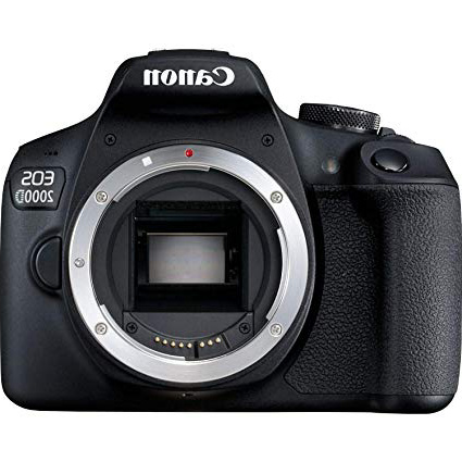Canon EOS 2000D BK BODY EU26 Cuerpo de la cámara SLR 24,1 MP CMOS 6000 x 4000 Pixeles Negro - Cámara digital (24,1 MP, 6000 x 4000 Pixeles, CMOS, Full HD, Negro)