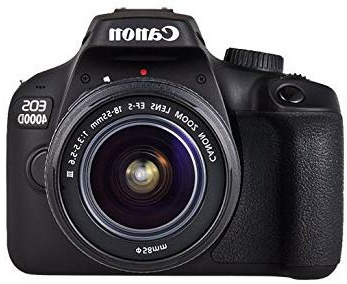 Canon EOS 4000D Camara Con Objetivo EF-S 18-55mm III, 18 MP, Negro