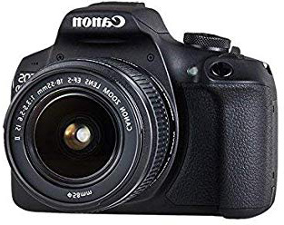 Canon EOS 2000D - Cámara réflex de 24.1 MP (CMOS, Escena inteligente automática, 9 puntos AF, filtros creativos, EOS Movie, Full HD LCD 3", WiFi/NFC) negro - Kit con objetivo EF-S 18-55mm IS II