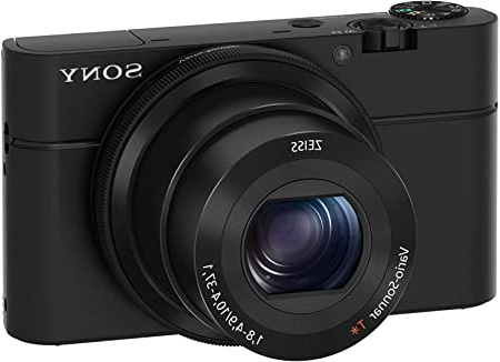 Sony DSC-RX100 - Cámara compacta (Sensor CMOS Exmor R 1.0 de 20.1 MP, F1.8-4.9, zoom 28-100, zoom óptico 3,6x, pantalla LCD de 3", estabilizador de imagen), negro