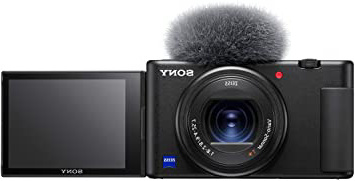 Sony ZV1BDI.EU - Cámara vlogging (Eye AF con Seguimiento a Tiempo Real, detección de Fases, prioridad a rostros en Auto Exposición, para Vlogger, Video 4K, Filtro Piel Suave, Micro direccional) Negro