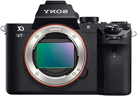 Sony Alpha 7 II - Cámara evil de fotograma completo (24.3 Megapíxeles, enfoque automático híbrido rápido, estabilización de imagen óptica de 5 ejes, grabación de vídeos en formato XAVC S)