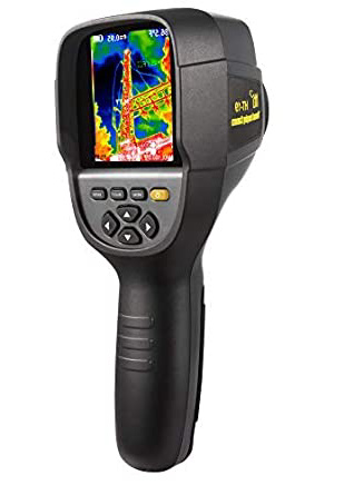 Cámara de imagen térmica infrarroja de 320 x 240 IR de alta resolución. Modelo HTI-19 con 300.000 píxeles mejorados, pantalla de visualización de color nítida de 3,2 pulgadas, batería incluida.