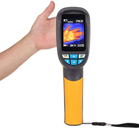 Pbzydu Cámara termográfica de Infrarrojos, cámara de imágenes térmicas infrarrojas de Mano Pantalla a Color 1024p Resolución 32x32 Cámara termográfica con Pantalla a Color