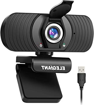 ELEGIANT Webcam Cámara Web 1080P