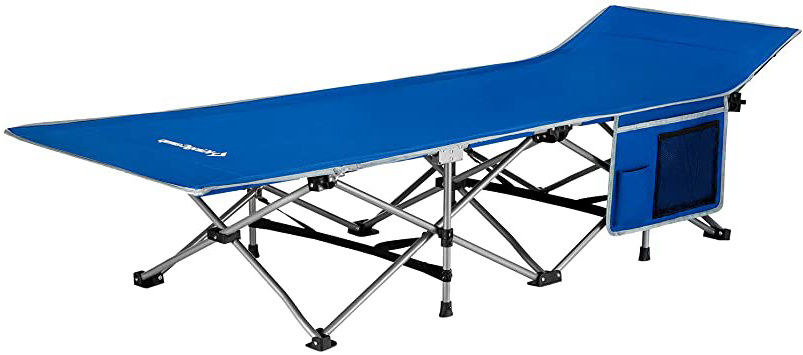 KingCamp Quick Up Cuna de Cama Plegable Resistente y Estable con Soporte de Bolsillo Lateral hasta 120/200 KG