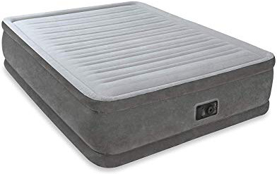 Intex 64414 Fibertech comfortplush - Colchón hinchable, 152 x 203 x 46 cm