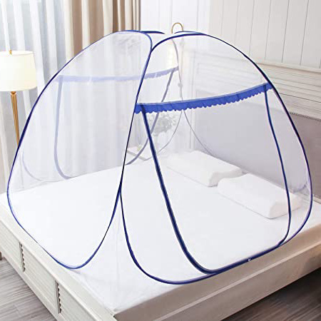 Mosquiteras desplegables para camas dobles,