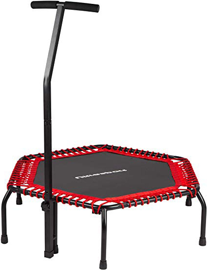 







Ultrasport Cama elástica fitness, manillar estable y suspensión con cuerdas de goma para la máxima seguridad, aparato de interior disponible en 2 variantes: duro o blando






