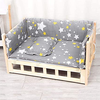 DHGTEP Cama de Madera para