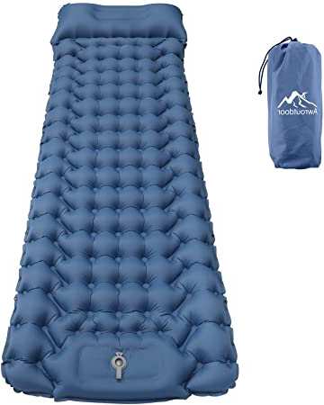 Awroutdoor Esterilla Camping con Almohadas,