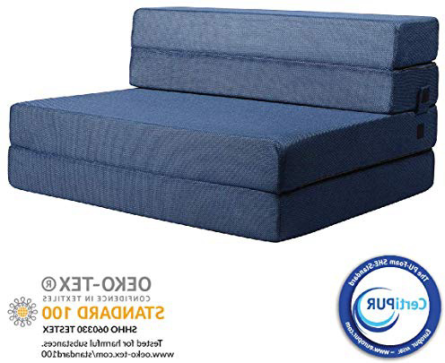 Milliard- Espuma Colchón y sofá Cama Plegable en Tres Partes 11,5 cm Sillón Cama o colchoneta - Individual (190 x 90 cm)