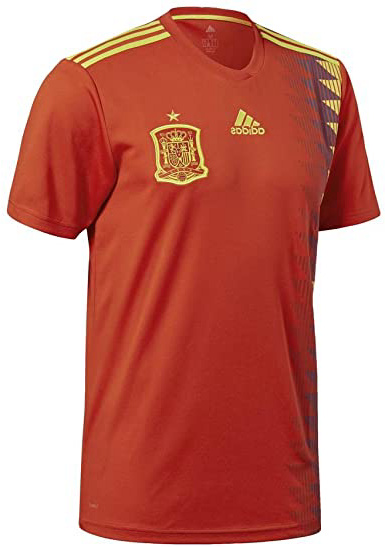 adidas Camiseta de la Selección Española de Fútbol para el Mundial 2018, Oficial, Hombre, 1ª Equipación