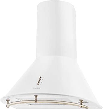 Klarstein Prima Retro 500 m³/h De pared Metálico, Blanco D - Campana (500 m³/h, Canalizado/Recirculación, De pared, Metálico, Blanco, Acero inoxidable, 20 W)