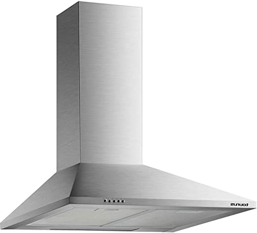 Taurus Scala 60 Inox - Campana extractora decorativa de 60 cm de 350 m3/h, 3 niveles de extracción, apta para cocinas sin salida de aire, 2 filtros de aluminio 5 capas, acero inoxidable, color plata