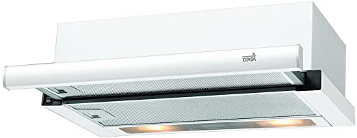 Teka TL 6310 - Campana Telescópica o extraplana, 332m³/h E , 332 m³/h, Canalizado/Recirculación, F, g, D, 56 dB, Color Blanco