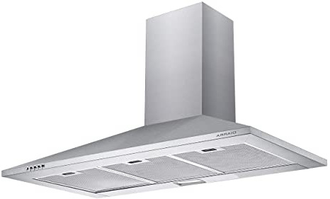 CIARRA CBCS9201 Campana Extractora Decorativa 90cm 380m³/h 65W - 3 Velocidades - Evacuación al Exterior y Recirculación Interna por Filtro de Carbón CBCF002 - Acero Inoxidable Plata