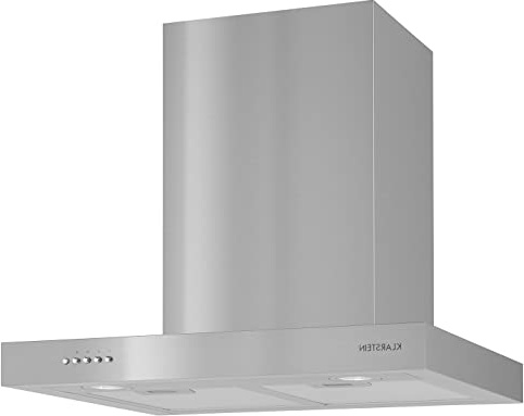 Klarstein Zarah - Campana extractora, Extractor, Extractor de pared, Aspiración/Ventilación, 3 Niveles, Potencia 620 m³/h, Acero inoxidable, Luz halógena, Montaje en pared, 60 cm, Plateado