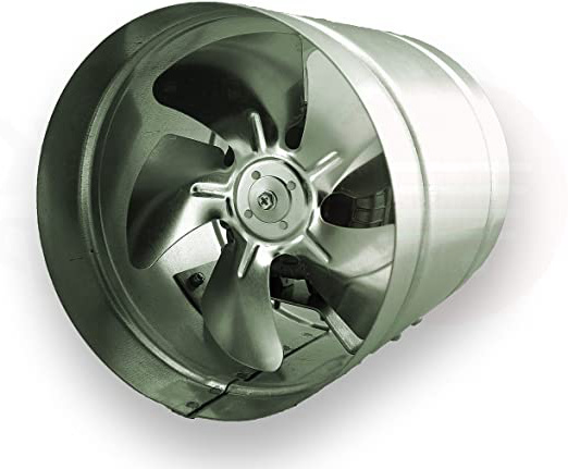 Conducto Inline 315mm fan de zinc de metal chapado en ARW la canalización extractor industrial