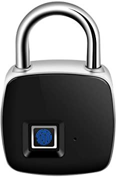 Candado Huellas Dactilares, Cerradura de biométrico puerta sin llave Digital Inteligente, Candado Impermeable Seguridad Antirrobo para puerta Maleta Bicicleta