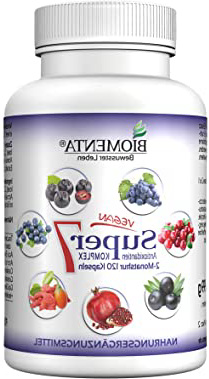 BIOMENTA SUPER7 - Antioxidantes Complejo | con opc, Cranberry, Goji, Aronia, Granada, ACAI, Blueberry 120 cápsulas 2 meses de curación