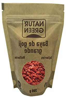 NaturGreen Bayas de goji deshidratadas - Pack de 2 unidades de 200 gr