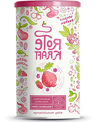 Rojas Fuerza – El paläolit hische Fuerza polvo de raíces y bayas con transmisisión Maca, kurkuma, guaraná, Yerba Mate, frambuesas, asaí., Goji Bayas – 600 gramos Fuerza polvo