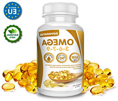 Omega 3 6 7 9, 90 perlas enriquecidas con aceite de lino, onagra, oliva, germen de trigo y nueces de Macadamia, beneficioso para el corazón, vista y cerebro, novonatur