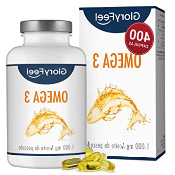 







GloryFeel® Omega 3 Aceite de Pescado 1000 mg - 400 Cápsulas de gran potencia - Efecto antiinflamatorio y antioxidante - EPA [180 mg] y DHA [120 mg] - Destilado Molecularmente para Mayor Pureza






