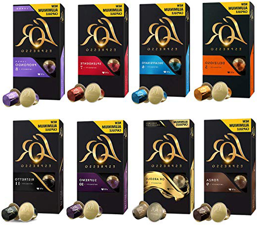 L'OR Espresso - Surtido de Café Expreso -Cápsulas de café de aluminio compatibles con máquinas Nespresso® - 8 paquetes de 10 cápsulas cada uno (80 Porciones)