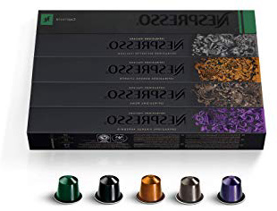 Nespresso - Cápsulas originales de café, Surtido de 50 Cápsulas – 30 x Roma, 20 x Ristretto – como las originales