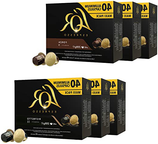 L'OR Espresso Café Maxi Pack bundle - Nespresso® * Cápsulas de café de aluminio compatibles - 6 paquetes de 40 cápsulas (240 bebidas)