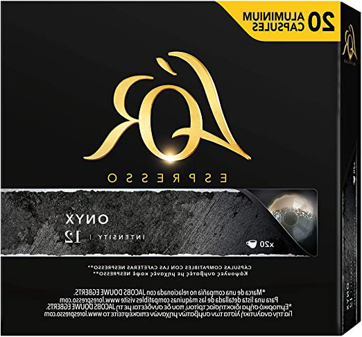 L'Or Espresso Onyx - Paquete de 10 x 20 cápsulas, 200 Caps en total, compatibles con cafeteras Nespresso