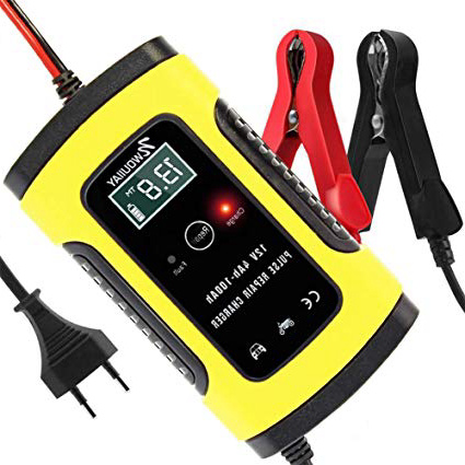 NWOUIIAY Cargador de Batería Coche Mantenimiento Automático Inteligente 6A 12V con Múltiples Protecciones para Coche Moto ATV RV Barco