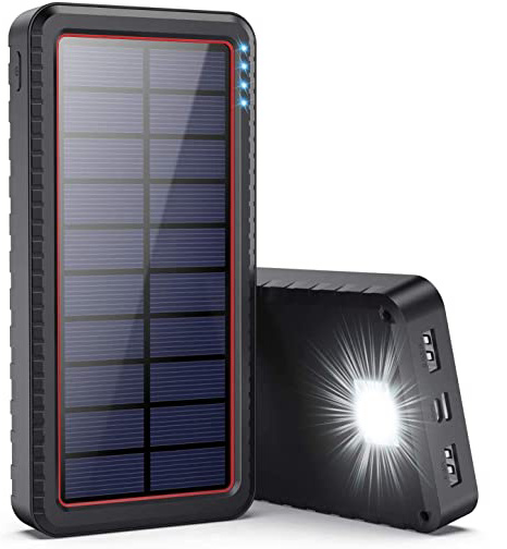 Cargador Solar 26800mAh, Batería Externa