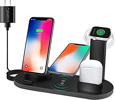 Cargador inalámbrico con Adaptador, estación