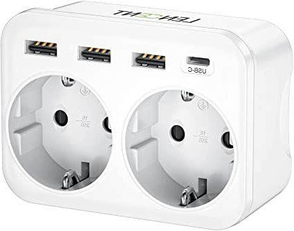 LENCENT Ladron Enchufes, Cargador USB