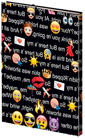 Emoji- Carpeta A4 con Gomas (Montichelvo 54242)