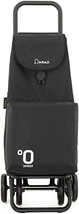 Garmol Carro Compra, Negro, 66L