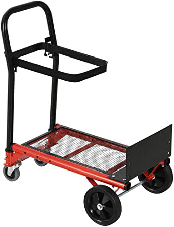 HOMCOM Carretilla Multiusos Ajustable en