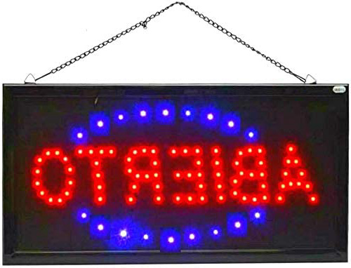 Letrero cartel Panel LED iluminacion