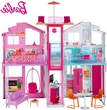 Barbie - Supercasa - casa muñecas, regalo para niñas y niños 3-9 años (Mattel DLY32)