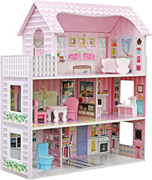 Star- Casa de Muñecas con Familia y Mobiliario, Multicolor, Talla Única (Duplex) , color/modelo surtido