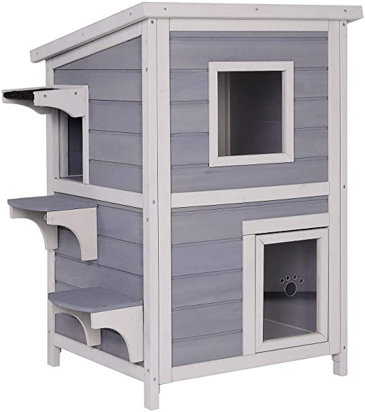 Dibea Casa para Gatos cabaña para Gatos Cueva para Gatos recinto para Gatos Gris