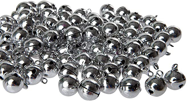 100 cascabeles con campanilla aprox.
