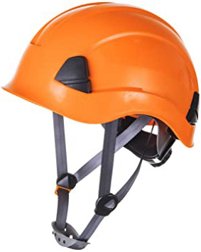 Portwest PS53 - Casco resistente para trabajo en altura, Naranja, 52 - 63 cm