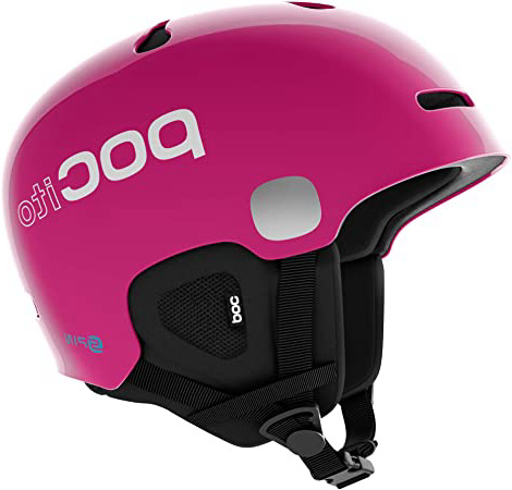 POC POCito Auric Cut SPIN Casco Nieve, Unisex niños, Rosa (Fluorescente Pink), M-l 55-58
